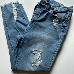Blue Spice distressed jeans Sz 15